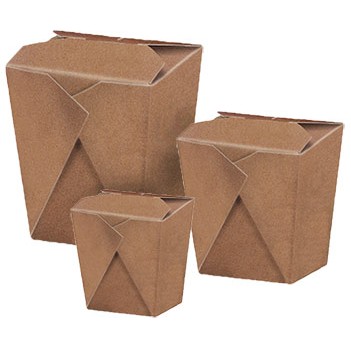 32 Oz. Brown Kraft Chinese Take-Out Box