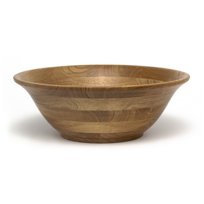 Lipper Oak Finish Large Footed/ Flared Bowl