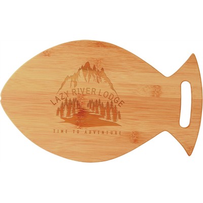 Bamboo Fish Shape Cutting Board (14" x 8 1/2")