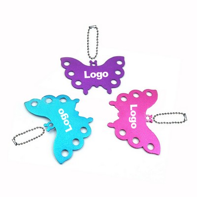 Butterfly Shape Metal Pet ID Tags Key Tag