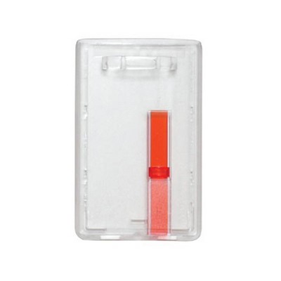 2.28" W x 3.60" H - Vertical Rigid Card Holder (Blank)