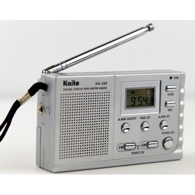 Kaito KA208 Mini size AM/FM Radio With LCD Digital Display