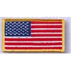 Embroidered Flag Patches (2 1/2"x1 1/2")