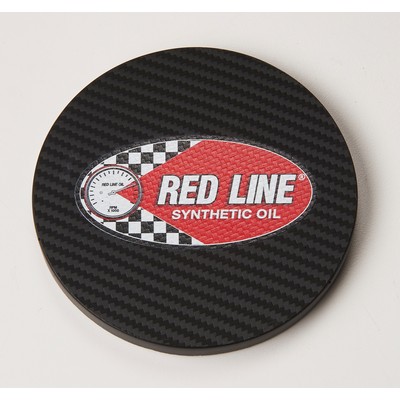 Round Carbon Fiber Texture Coaster (UV Print)