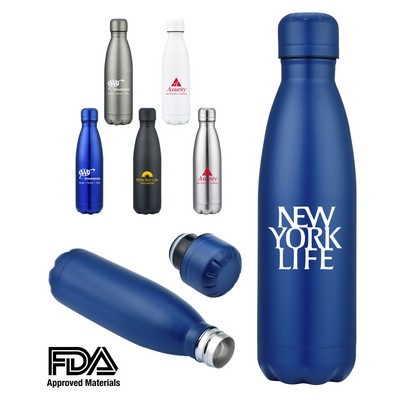 17oz Double Wall Stainless Steel Vacuum Insulated Travel Bottle