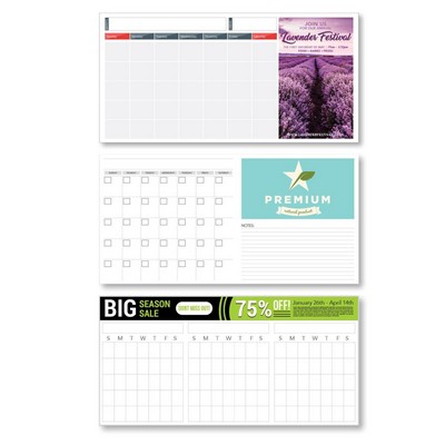 Perpetual Dry Erase Styrene Calendar (20"x40")