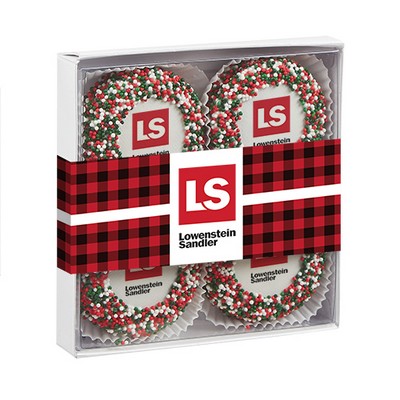 Belgian Chocolate Custom Oreo® Gift Box - Holiday Nonpareil Sprinkles