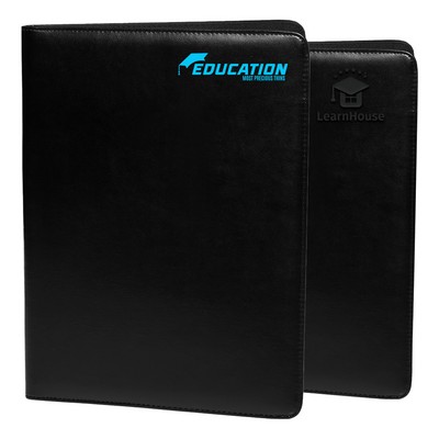 Smooth Surface Polyurethane Leather Portfolio with Pen Loop & File pocket