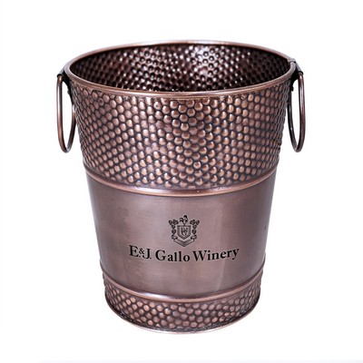 BREKX Berkshire Hammered Wine Bucket in Antique Copper