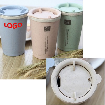 Double Wall Wheat Straw coffee cup 10 oz