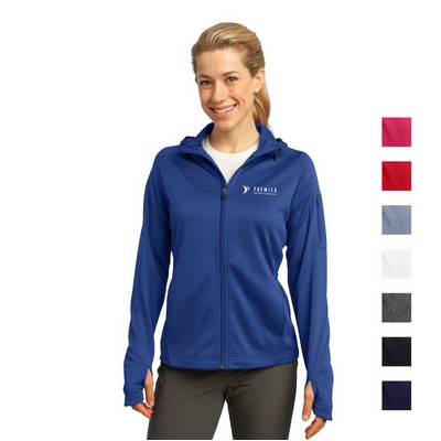 Sport-Tek® Ladies Tech Fleece Full-Zip Hooded Jacket