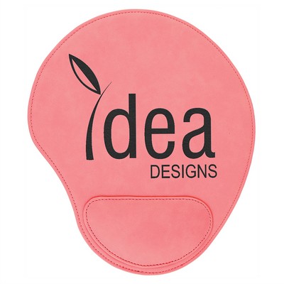 Laserable Leatherette Mouse Pad – Pink