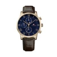 Tommy Hilfiger® Gents Watch w/Brown Leather Strap