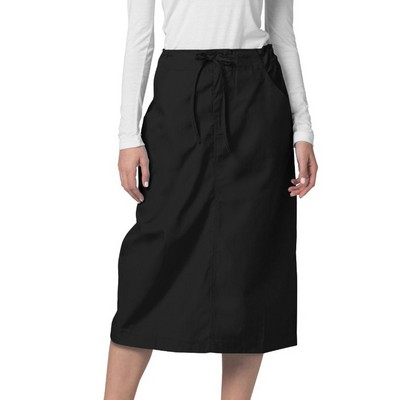 Adar - Universal - Women's Mid-Calf Length Drawstring Skirt