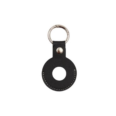 PU Leather AirTag Holder with Keyring