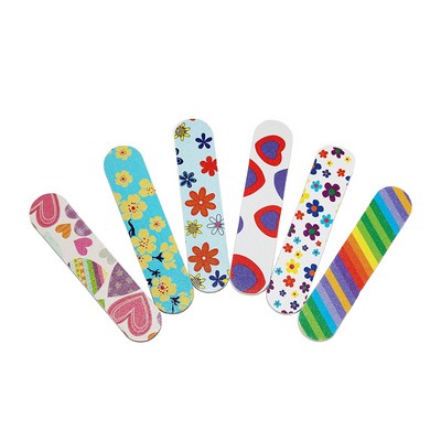 Various Full color Mini Emery Board Nail Files