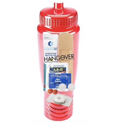 Emergency Hangover Kit with Water Bottle