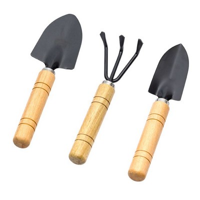 3 Piece Garden Tool Set (Trowel, Transplanter, Cultivator)