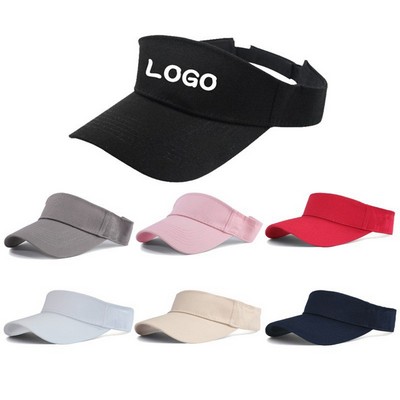 Cotton Sun Sport Visor Cap