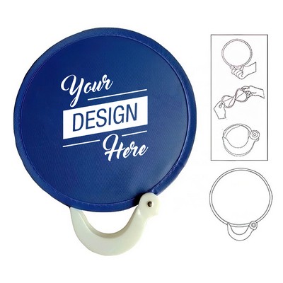 Foldable Nylon Disc Hand Fan