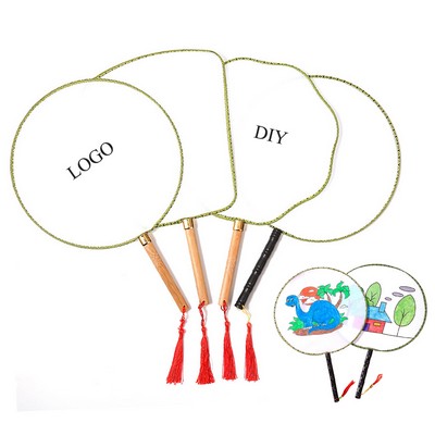 DIY Hand Fan With Wood Handle