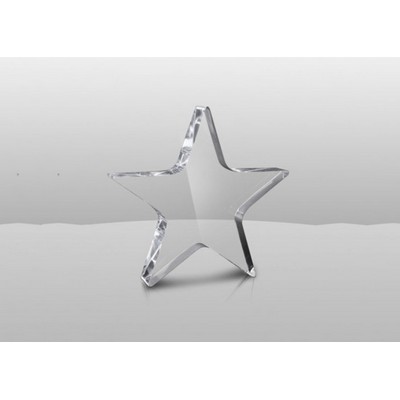 Variousized Engraved Clear Star Acrylic Superstar Award