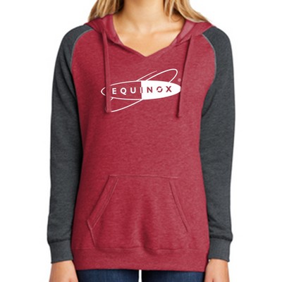 Screen Print District® Women's Lightweight Fleece Raglan Hoodie