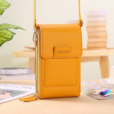 Women Bags Soft Leather Wallets Touch Screen Cell Phone Purse