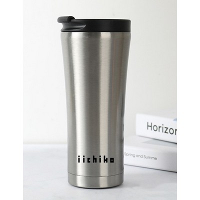 17 Oz. Double Wall Polypropylene Commuter Tumbler w/Flip Top Closure