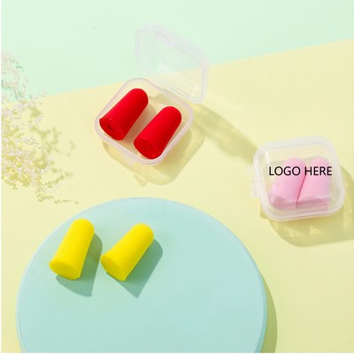 Foam Ear Plugs W/ Clear Case