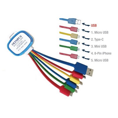 4-in-1 USB Charging Flashing Multi-Cable