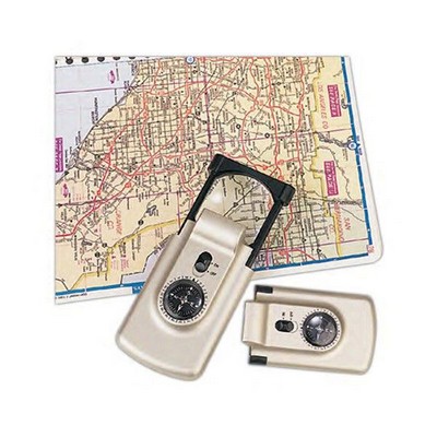 Compass & Magnifier w/Flashlight