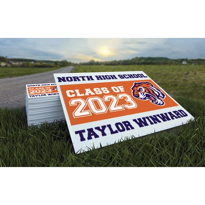 20"x30" Double Sided Polybag Yard Sign w/3 Color