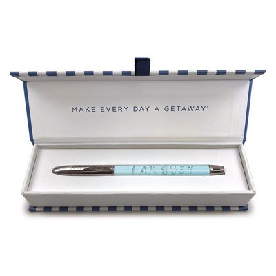 Gray Malin I Am Busy Boxed Pen - Includes One Black Ink Ballpoint Pen and H