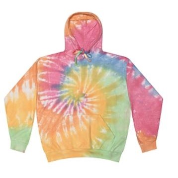 Colortoone Adult Cloud Fleece Tie-Dyed Hoodie