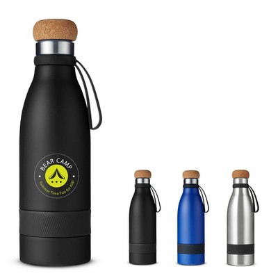 19 oz. Double Wall Vacuum Bottle with Cork Lid