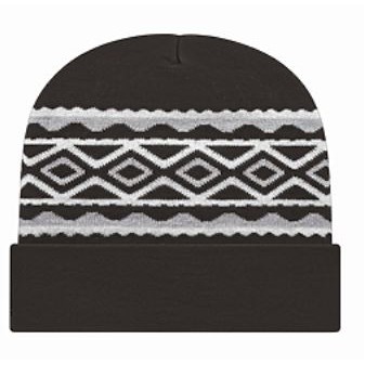 Cap America® Diamond Knit Beanie w/Cuff