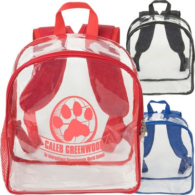 Premium Clear PVC Stadium Approved Backpack (11.8"x11"x6")