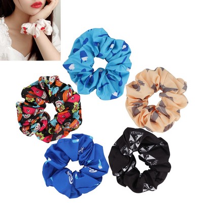 Full Color Satin Scrunchie