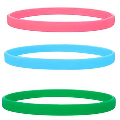 Slim Silicone Wristband Bracelet