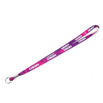 5/8" Satin Finish Full Color Lanyard (24-48 Hour Rush)