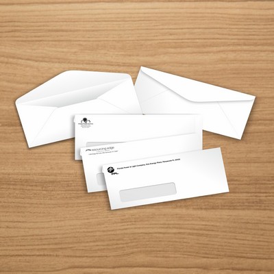 #10 - Standard (Commercial) Window Envelopes 1/0 Black