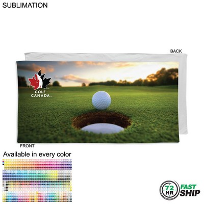 72 Hr Fast Ship - Golf Caddie Towel, Extra Large, in Plush Velour Terry , 24"x48", Sublimated