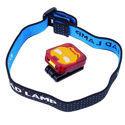 Iron Man Shaped Head Lamp w/Clip