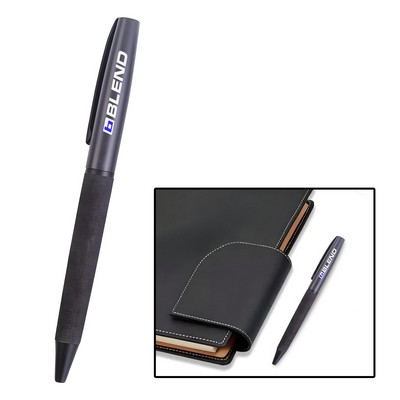 Geneva™ Qingzhao Leatherette Grip Pen - Optional Gift Box