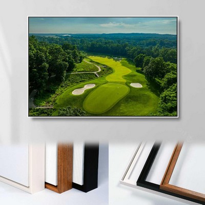 16" X 16" Framed Canvas Wrap - White