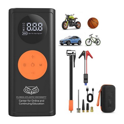 10000mAh Portable Emergency battery booter w/ 150PSI Emergency inflater air compressor