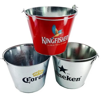 5 Quart Galvanized Metal Beer Bucket