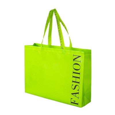 Full Color Laminated Nonwoven Tote Bag w/ Handle