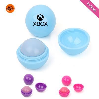 3 Fruity-flavors Lip Balm Ball with Moisturizer